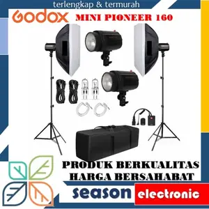 Godox Paket Godox Pioneer K160 Lighting Mini Studio Foto 160 wat Lampu Flash Godox