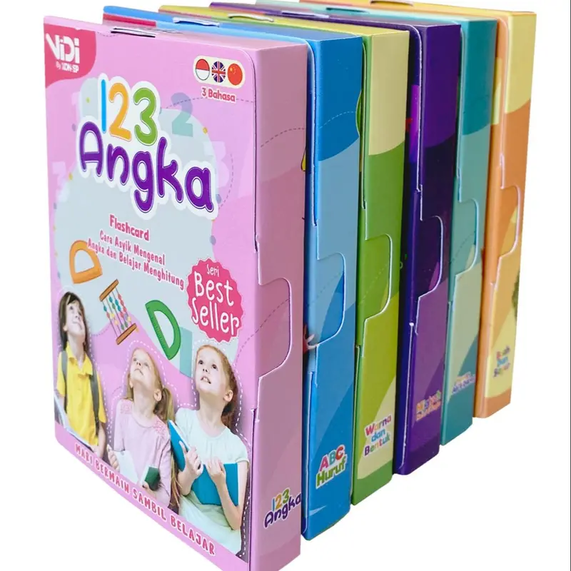 VIDI Flashcard Mainan Edukasi Isi 26 - 31 Kartu Laminasi Glossy Full Color 105gr 2