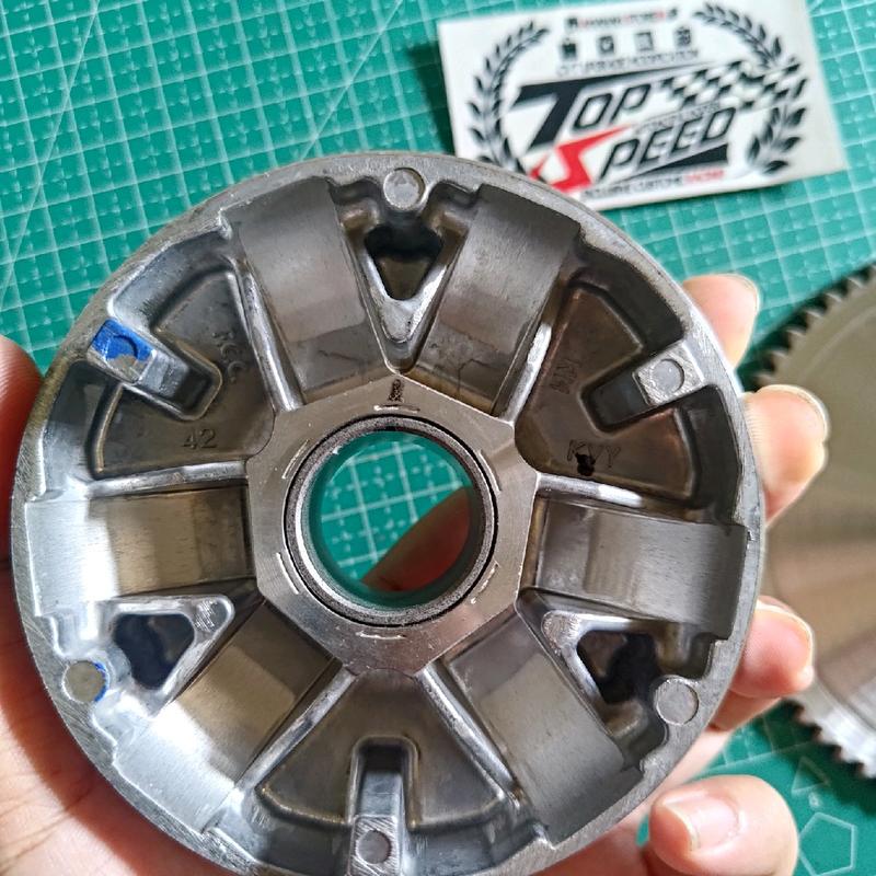 PULLEY CUSTOM BEAT KARBU SCOOPY KARBU PULLEY KVY BUBUT DERAJAT KEROK JALUR 5