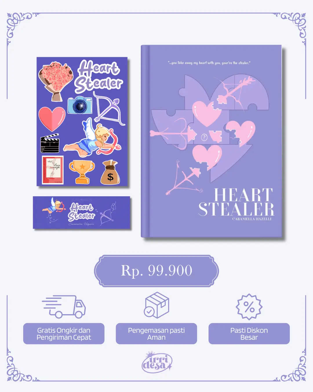 HEART STEALER BY CARAMELLA HAZELLI - IRRIDESA NOVEL