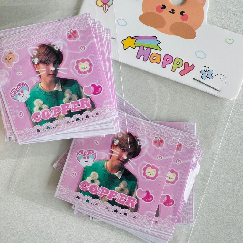 BUS Thai Boy Band Cute Sticker Pack Peemwasu Phutatchai Thaichayanon, 40 Pieces, Fan Must-Have 6