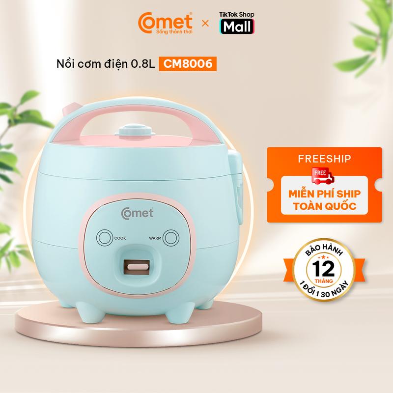 Nồi cơm điện mini nắp gài COMET - CM8006 nồi chống dính