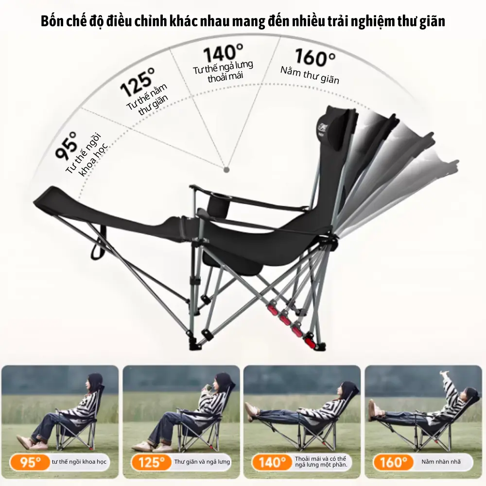 Ghế Gấp Gọn Có Gác Tay Vivu Outdoor Cắm Trại Dã Ngoại, Ghế Ngả Lưng Gác Chân 4 Nấc Vải Lưới Thoáng Mát | BigBuy360 - bigbuy360.vn Ghế Gấp Gọn Có Gác Tay Vivu Outdoor Cắm Trại Dã Ngoại, Ghế Ngả Lưng Gác Chân 4 Nấc Vải Lưới Thoáng Mát | BigBuy360 - bigbuy360.vn