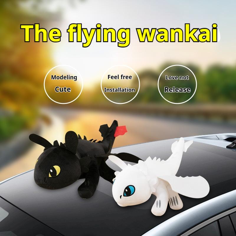 Toothless car ornaments roof sunroof motorcycle electric car - TikTok ...