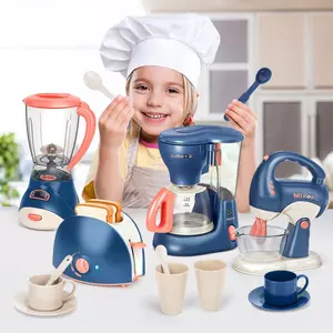 Buildheart Mainan Blender Anak Set Nyala Blender Mainan Anak Perempuan Mini Household Masak Masakan Mainan Blender Anak Kado Anak Perempuan