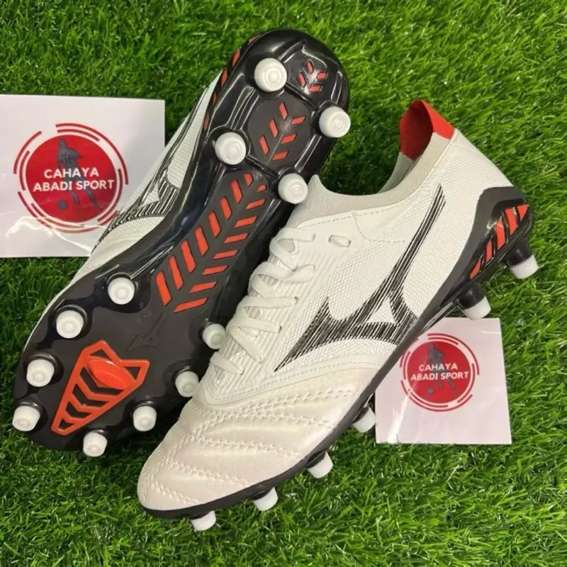 SEPATU BOLA MIZUNO MORELIA NEO BETA 3 WHITE BLACK FG