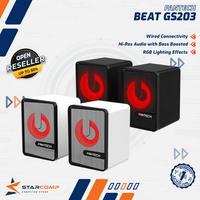 Gambar Fantech GS203 BEAT Speaker Gaming Mini Wired Super Bass dengan lampu LED RGB Effect - Black dari Starcomp Semarang Kab. Banyumas 1 Tokopedia