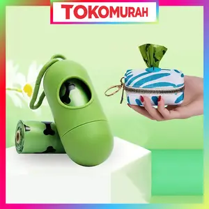 TM paket wadah poop bag kecil tempat kantong sampah roll kecil bone poop bag dispenser R1139