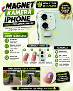 BEASTT SELLER !!! MAGNET KECIL BUAT KAMERA IPHONE BLUR GETAR ATAU GOYANG Layar