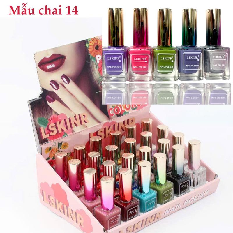 Set 24 chai sơn móng 15ml tự khô, không cần máy hơ may mainail main Nữ