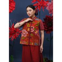Gambar NONA RARA - Lauva Encim CNY T5250, Baju kerja batik blouse wanita modern - S dari Nona Rara Batik Kota Administrasi Jakarta Timur 2 Tokopedia