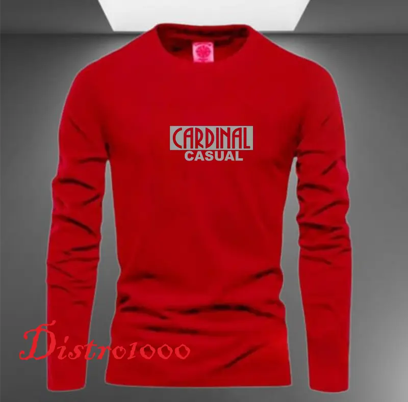 PROMO COD ( BAHAN TEBAL )  Kaos Distro 100% COTTON Kaos pria I Wanita Lengan Panjang[C4RDIN4L BLOK]  prin GREY Premium 5