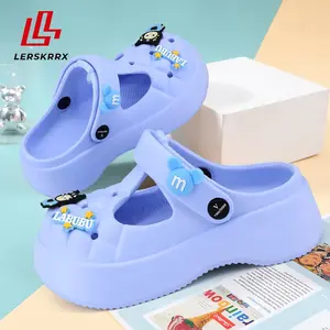 Lerskrrx Sandal Baim Anak Labubu Bahan Eva Tebal Ringan Empuk Nyaman Digunakan Sandal Anak Baim Perempuan