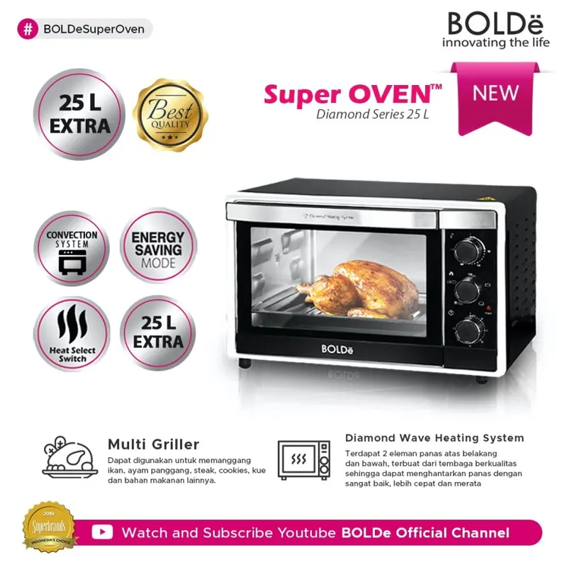BOLDe Super Oven Diamond Series 25L 1