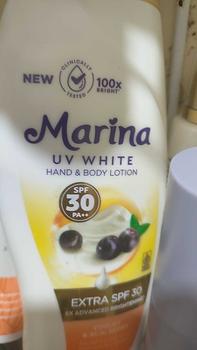 Product Review of PAKET MENCERAHKAN BADAN MARINA UV WHITE HEALTHY AND GLOW DAN HOUSE OF BEAUTY WHITE DOSE BODY SERUM 50 ML NEW YOUTH SKIN REVOLUTION Lotion Tubuh Pencerah from k**i 0