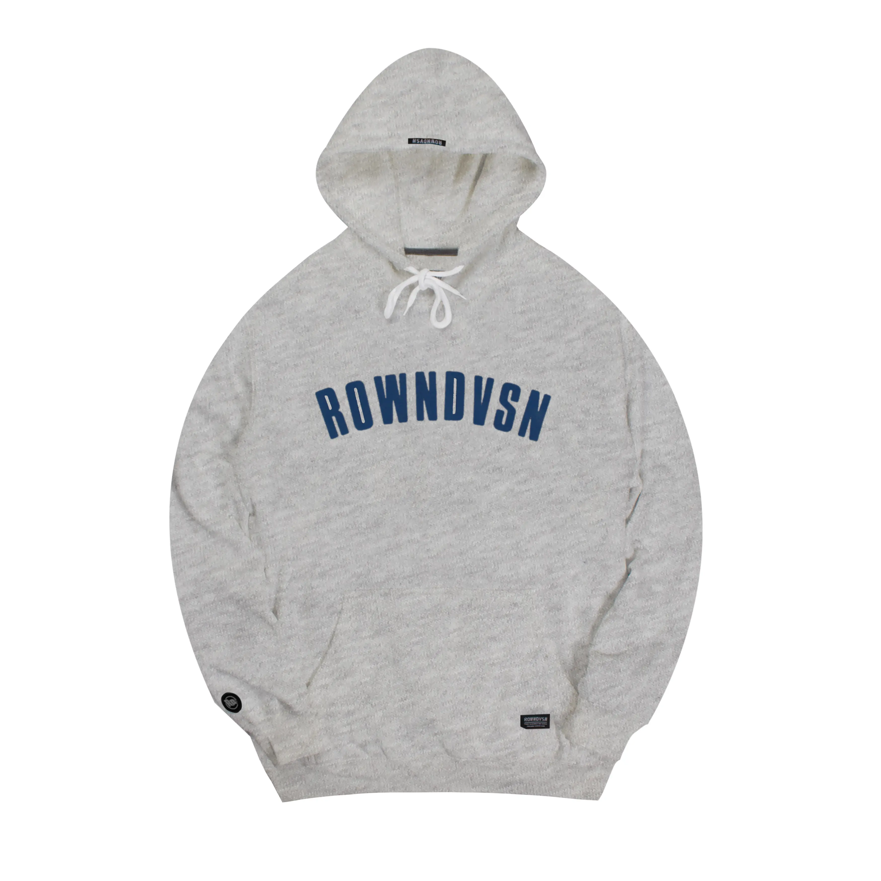 Rown Division Hoodie Pagosa Misty Sablon Tebal Pria Fleece Abu