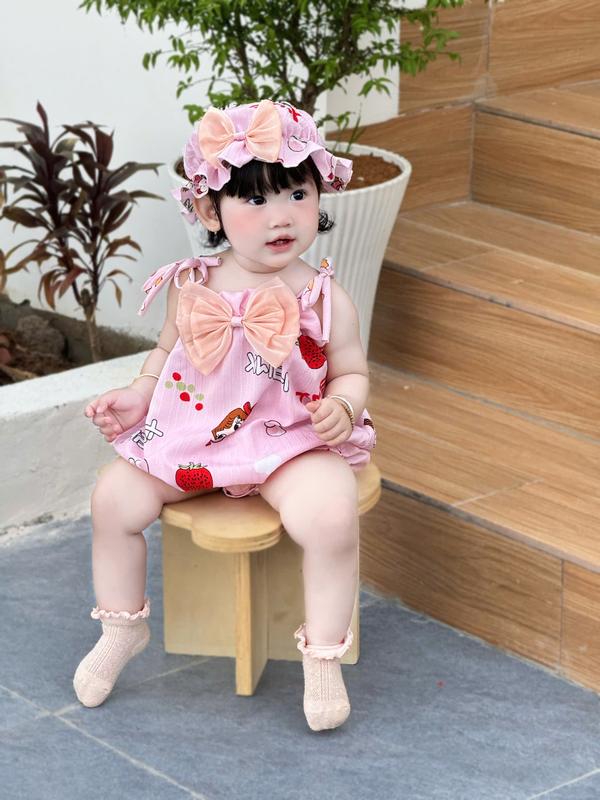 Bodysuit Cho Bé Phối Nơ Xinh Body Em Bé  Chất Organic Mềm Mại Thoáng Mát Từ 3-12kg 5