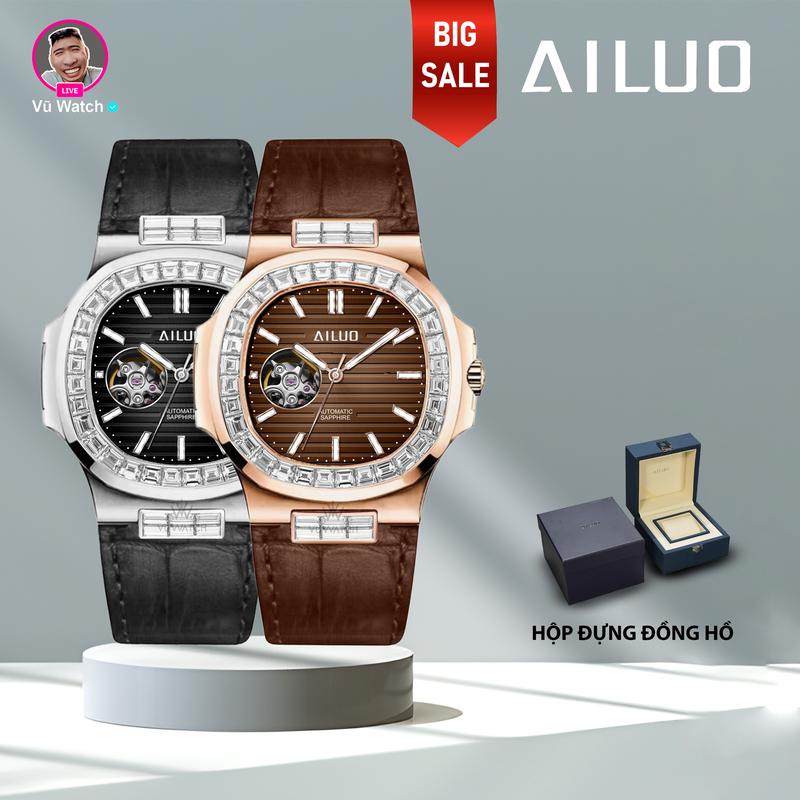 Đồng Hồ Nam AILUO 6646-1 DÂY DA [5254] | SIZE 40mm