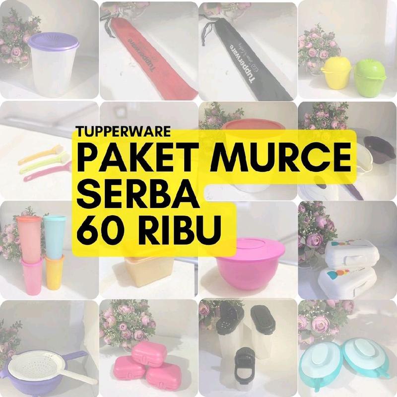 Tupperware paket serba 60 ribu murce - Shop | Tokopedia
