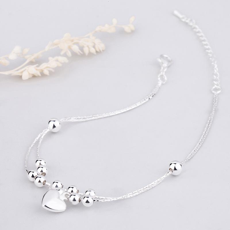 Product Introduction of Vòng Chân Trái Tim Đào Hình Trái Tim Mini, Ngọt Ngào Và Tự Nhiên, Thời Trang Và Đa Năng Lắc Chân Chain 7