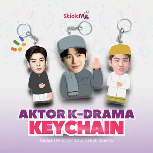 Stickme Gantungan Kunci Ganci Keychain Acrylic Aktor Korea KDRAMA Drama Korea Series Anti Banting Untuk Tas Kunci Motor Mobil Akrilik