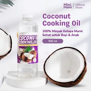 Mini Mami Coconut Cooking Oil 500ml - Minyak MPASI | BB Booster | Lemak MPASI | Minyak Kelapa