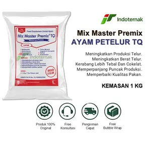 MIX MASTER PREMIX LAYER TQ- Suplemen Pakan Untuk Ayam Petelur