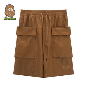 กางเกงคาร์โก้ HEA ผ้าลูกปัด Twill 300G Unisex พลัสไซส์ ทรงพอดีตัว สไตล์สตรีท สวมใส่ในฤดูร้อน ขายดีที่สุด สั้นและหลวม มาใหม่ เหมาะสำหรับเล่นกีฬา