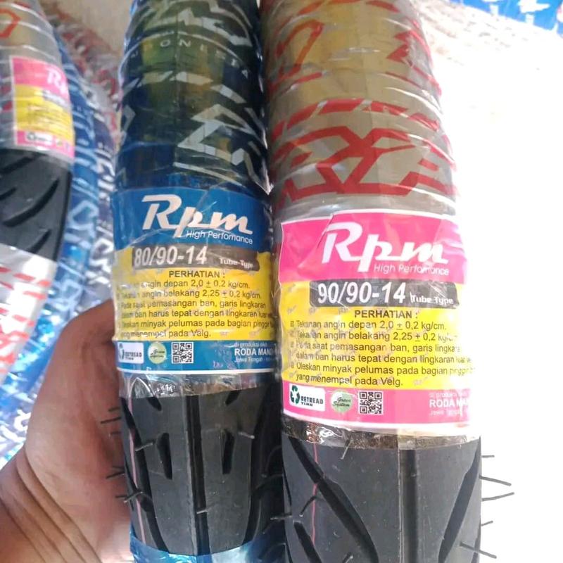 Ban uk 80/90.14 & 90/90.14 tubles satu paket depan belakang all motor matic 4