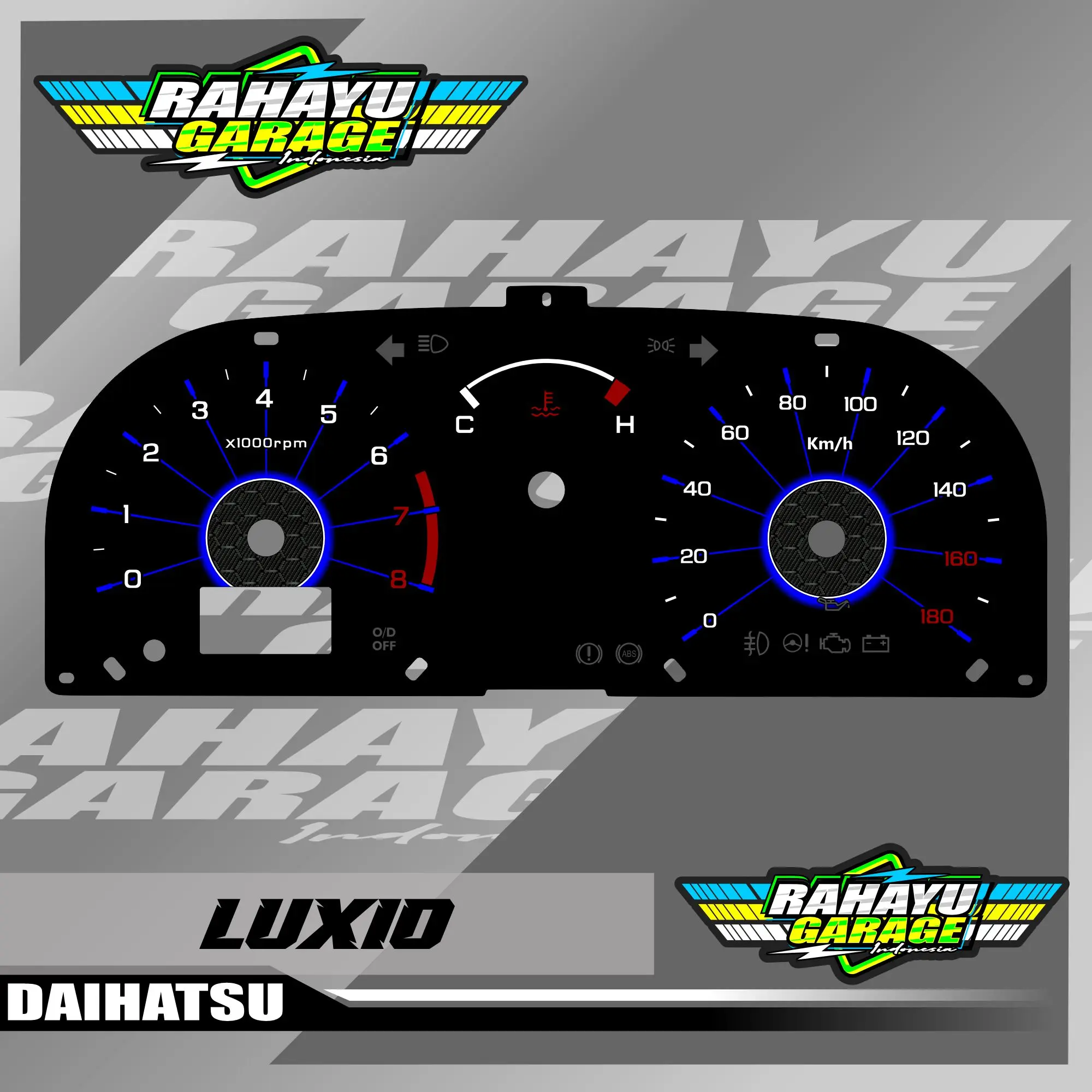PAPAN SPEEDOMETER CUSTOM DAIHATSU LUXIO