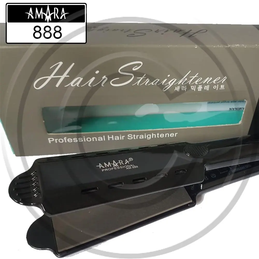 AM-888 / Catokan Rambut Amara 2in1 Proffesional Lurus & Curly catok wave tidak steker eu