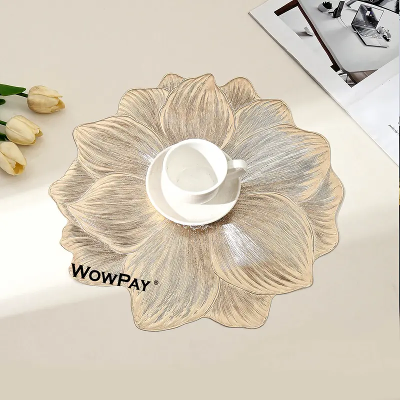WowPay Alas Piring Placemat Nordic PVC  Waterproof Tatakan Gelas Piring Meja Makan Dapur 4