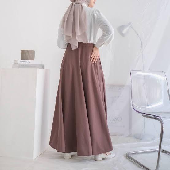 Product Introduction of Rok Polos Panjang Wanita Dewasa  Maxi Hitam -, Casual, , Cewek 21