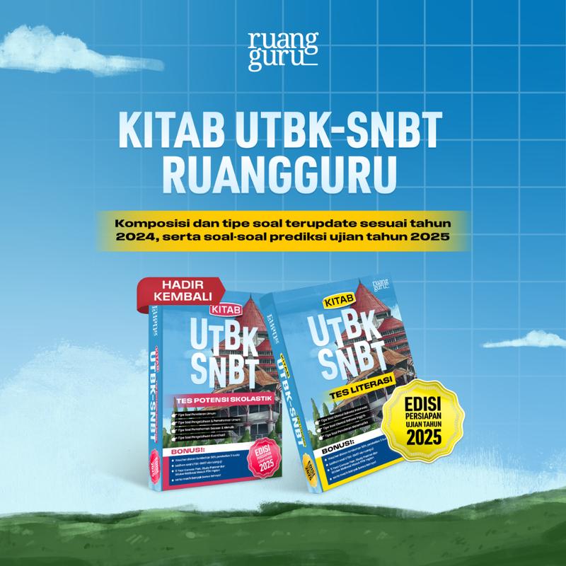 Kitab UTBK-SNBT Ruangguru Edisi Persiapan Ujian Tahun 2025 (BUNDLING HEMAT TPS & TL) 0