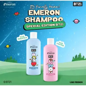 Emeron Shampo BT21 Anti Hairfall Dan Anti Ketombe 340ml