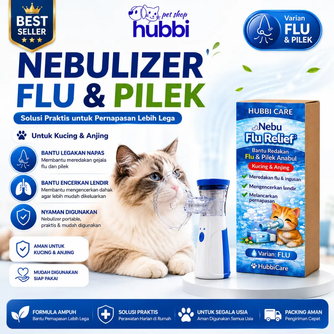 Obat Nebusolution Flu Asma Gangguan Pernapasan Anabul Kucing Anjing