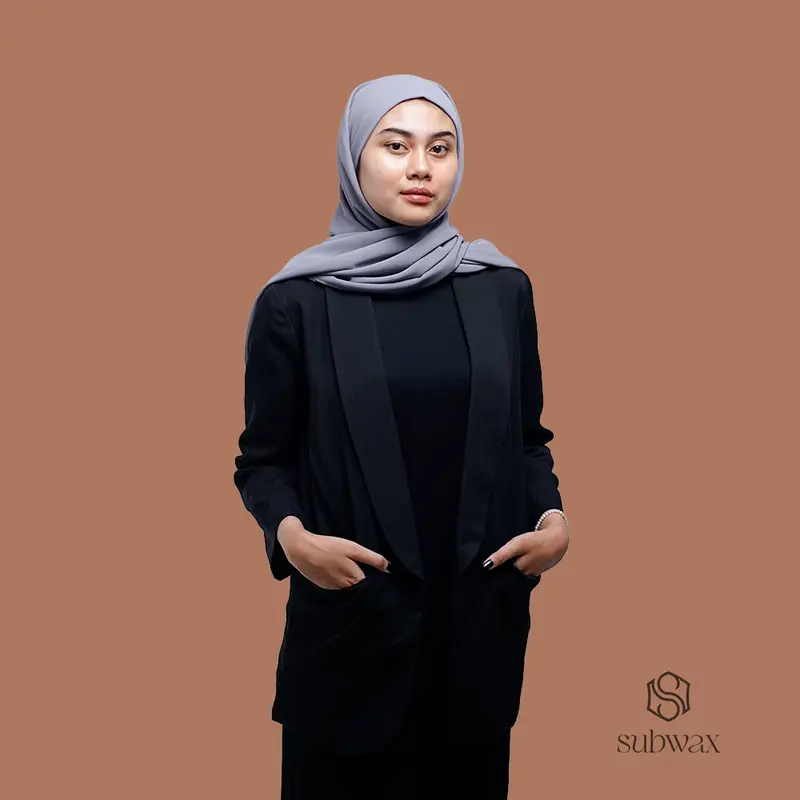 SUBWAX - Hijab Segi Empat Melayu Tali 2 Layer 3