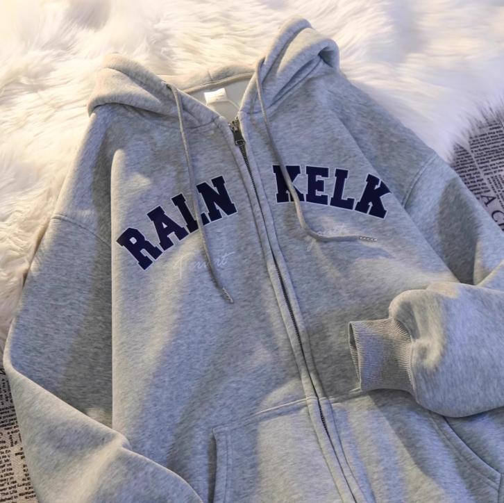 Jaket Hoodie RALN KELK Zipper Unisex Casual Street Lengan Panjang Pullover Resleting Fleece Pria Wanita Lembut Terbaru Kekinian Keren Remaja Distro Suwiter Jaket Hoodie RALN KELK Zipper Unisex Casual Street Lengan Panjang Pullover Resleting Fleece Pria Wanita Lembut Terbaru Kekinian Keren Remaja Distro Suwiter