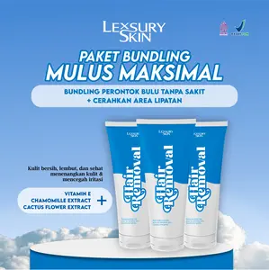 [EXTRA CERAH] PAKET HEMAT BUNDLING 3Pcs LEXSURY HAIR REMOVAL PERONTOK BULU TANPA SAKIT TANPA IRITASI