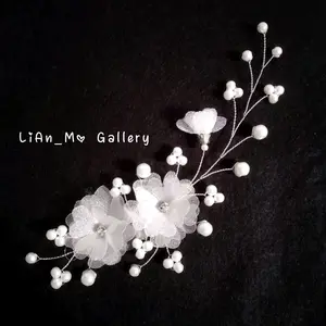 Flower Headpiece hijab hairpiece aksesoris rambut hiasan sanggul