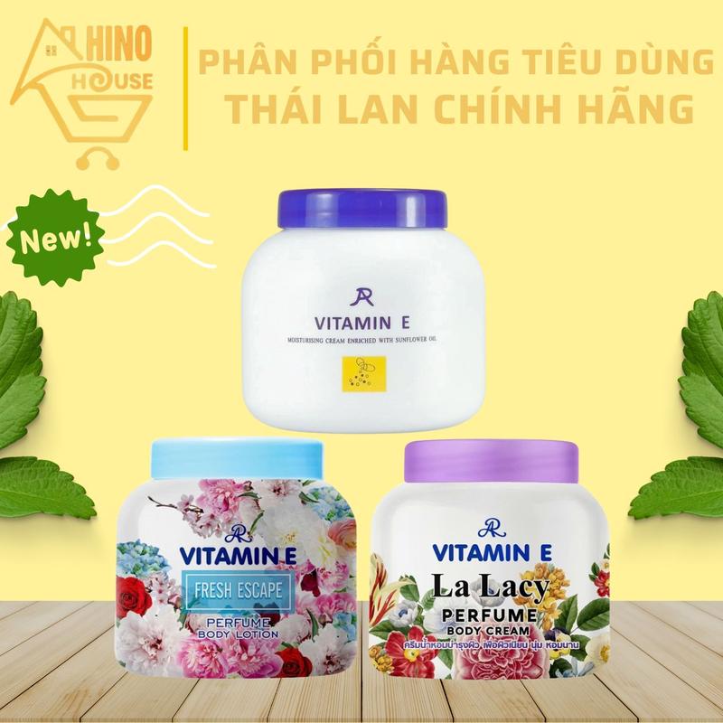 Kem Dưỡng Ẩm Vitamin E Aron 200g Thái Lan Giúp Dưỡng Da Mịn Màng Mềm Mại - Hinohouse