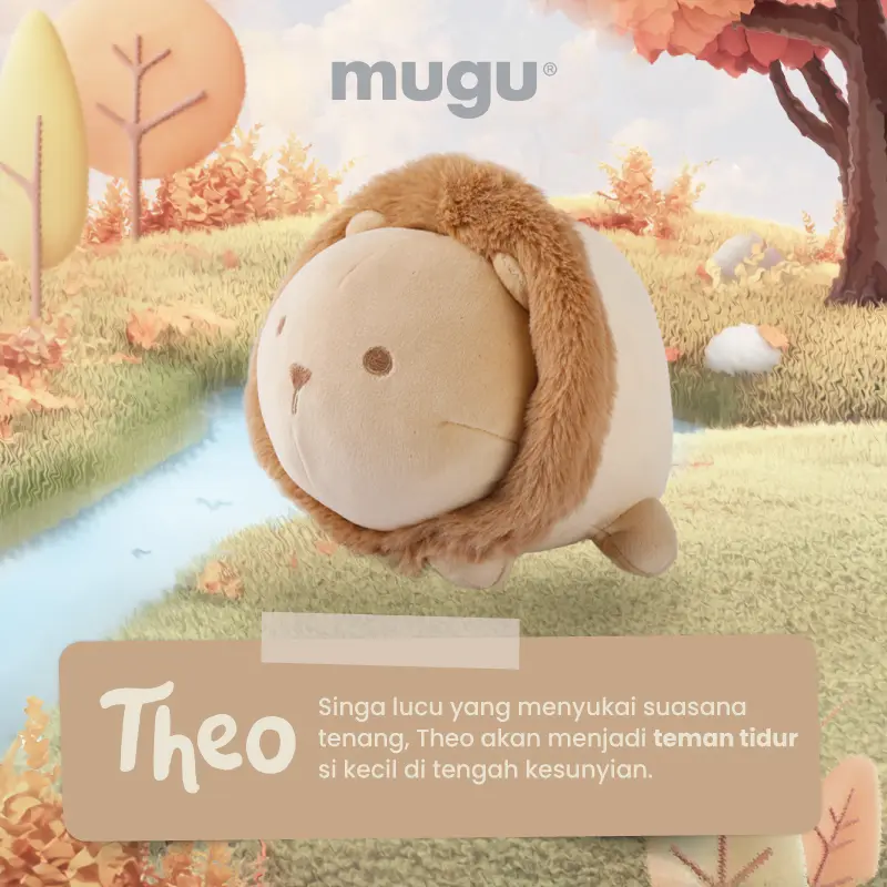 Mooimom x mugu Mainan Bayi Boneka Karakter | Mugu Stuffed Doll 6