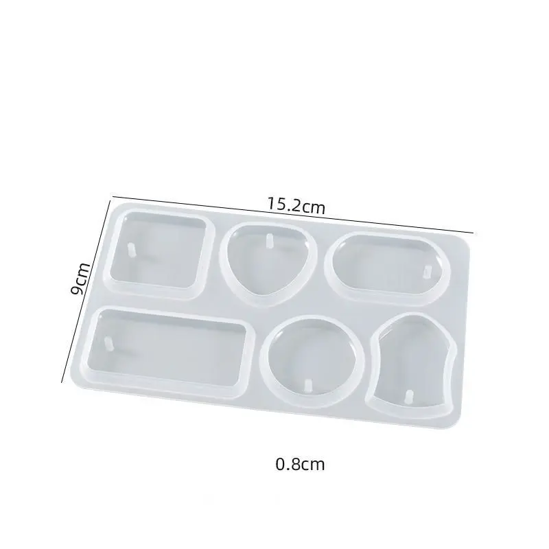 Cetakan Resin Kalung / Cetakan Resin Anting / Cetakan Silikon Liontin / Cetakan Resin Epoxy Untuk Membuat Perhiasan DIY 3
