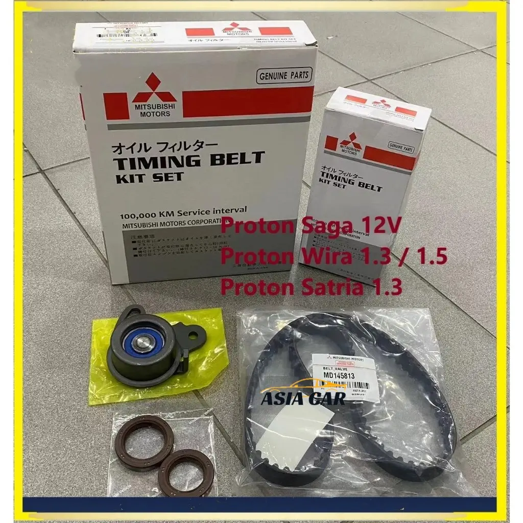 100% ORIGINAL Mitsubishi 100K Timing Belt Kit Set for Proton Saga Iswara 12V Wira 1.3 1.5 Satria 4G15 (92RU22) MD145813