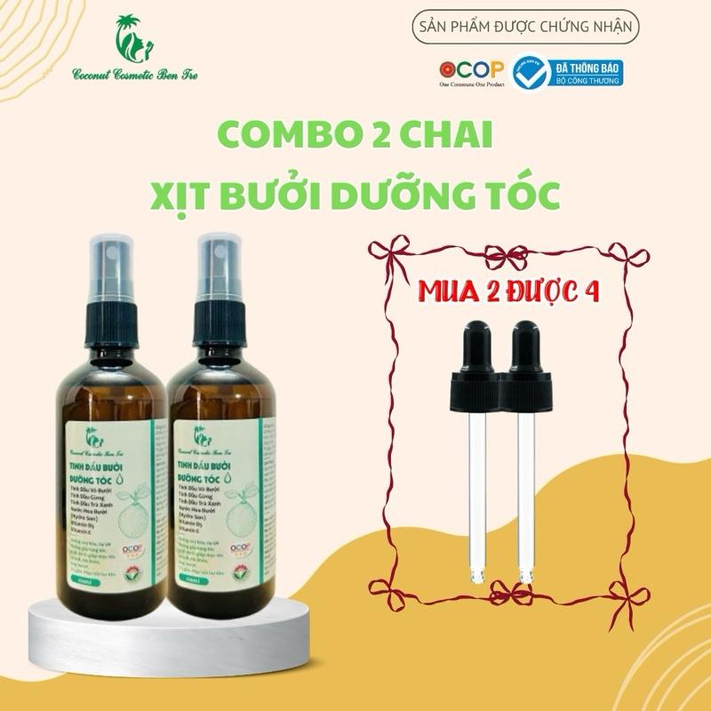 [COMBO 2 chai] Xịt tinh dầu Bưởi, Gừng và Trà Xanh