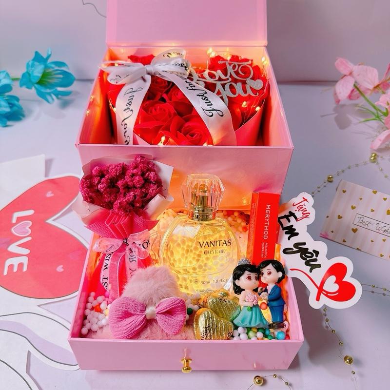 [Ảnh thật] SET QUÀ TẶNG SINH NHẬT - Set quà tặng nước hoa Charme và son Hàn Quốc.D12 3