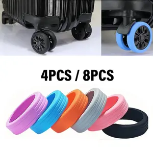 Pelindung Roda Bagasi Senyap, Anti Selip, Anti Aus, Penutup Roda Kursi, Penutup Anti Aus, Penutup Koper Troli Silikon, Penutup Karet, Penutup Roda Karet Yang Dapat Diganti