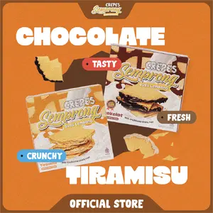 Semprong Susu Lembang - Bundle 2 Rasa Coklat Tiramisu Keju Strawberry Cemilan Oleh - Oleh Bandung