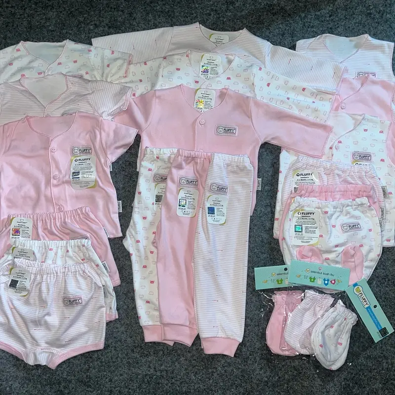 Paket fluffy baju bayi newborn 21 pcs (BACA DESKRIPSI) 3