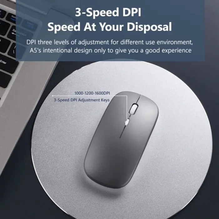Mouse Gaming Wireless Bluetooth Rechargeable LED RGB Type C Silent Click 1600DPI Ergonomic USB Power Saving Baterai Tahan Lama Kursor Akurat untuk Komputer Laptop MacBook iPad Smartphone Tablet Portable Garansi Bisa COD Computer Device  Lampu RGB 4
